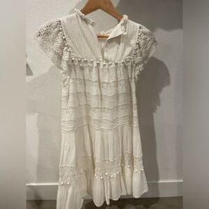 Ulla Johnson 
Crew Neck Mini Dress